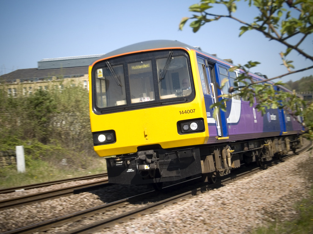 Leeds to Huddersfield Train The Huddersfield bound train j… Flickr