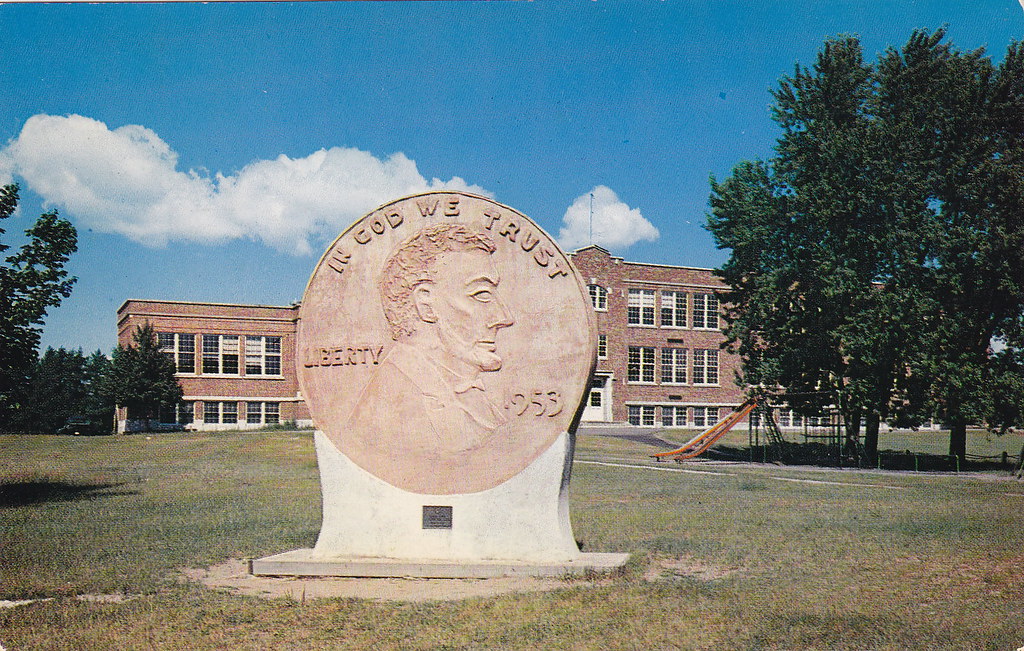 The Largest Penny in the World Woodruff, Wisconsin Flickr