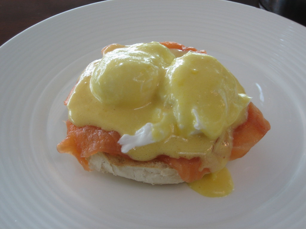 Eggs Norwegian at Gordon Ramsay Plane Food Poached eggs wi… Flickr