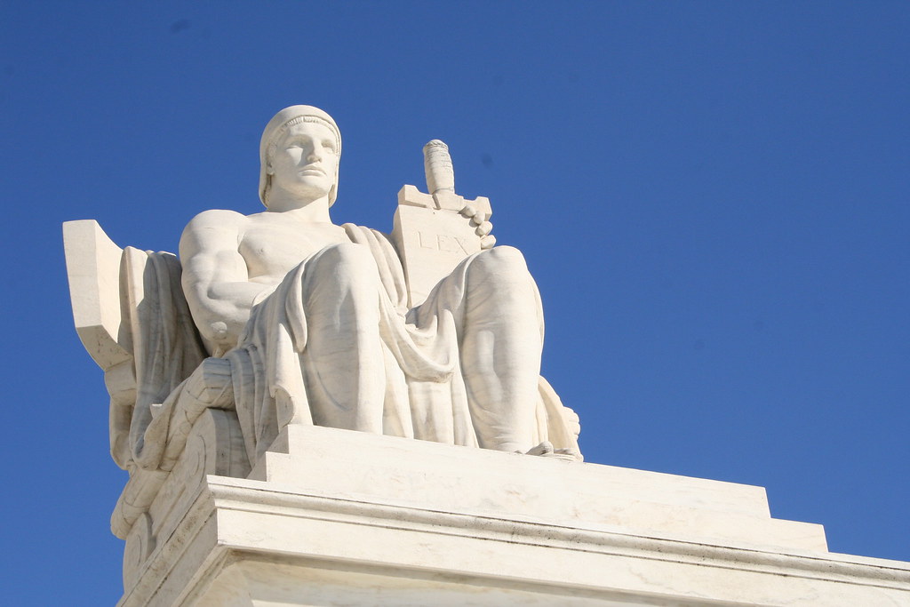 Statue of Lex (Law), detail of US Supreme Court building i… Flickr