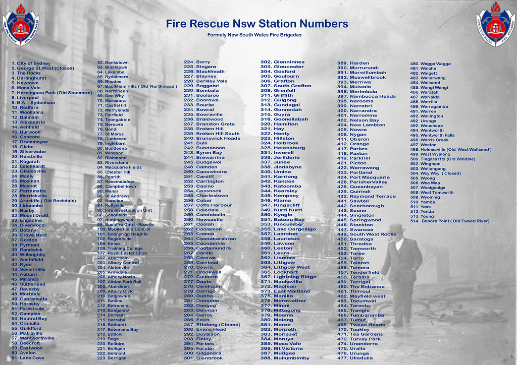 Fire Rescue Nsw Station Numbers A complete list of past an… Flickr