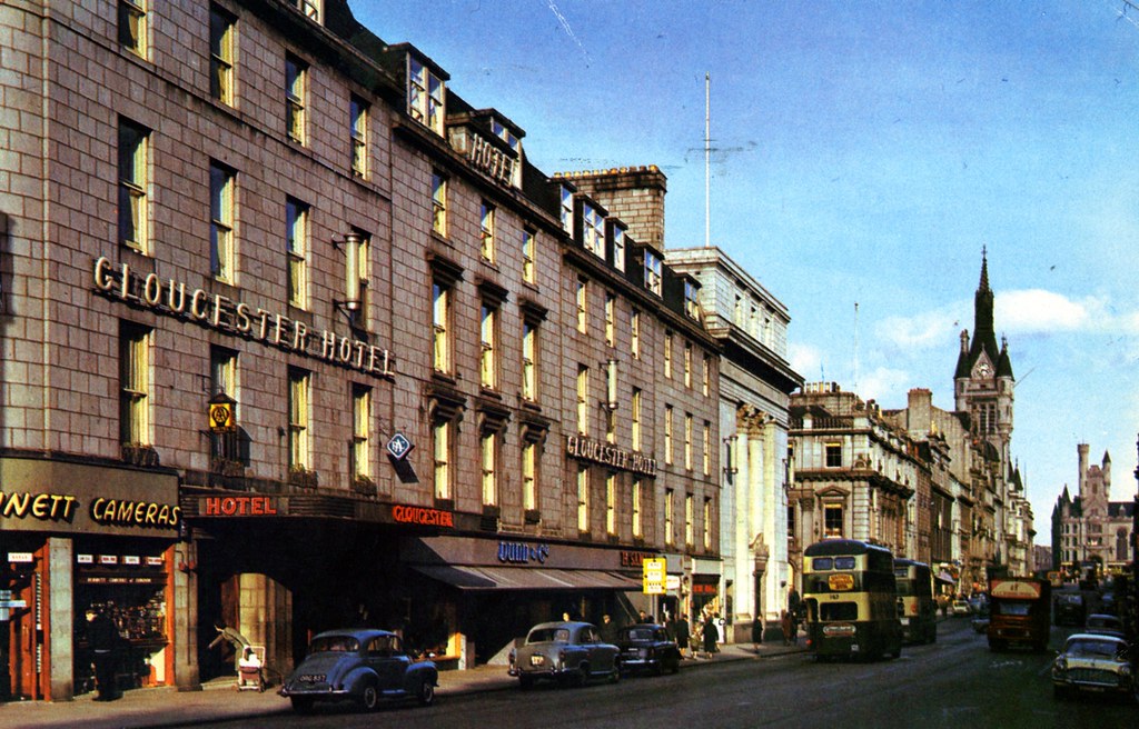 Old postcard of Union Street, Aberdeen with Gloucester Hot… Flickr