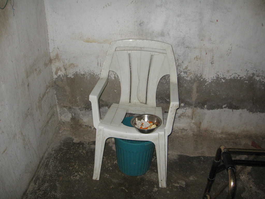 Improvised toilet due to lack of indoor plumbing in Gaza r… Flickr