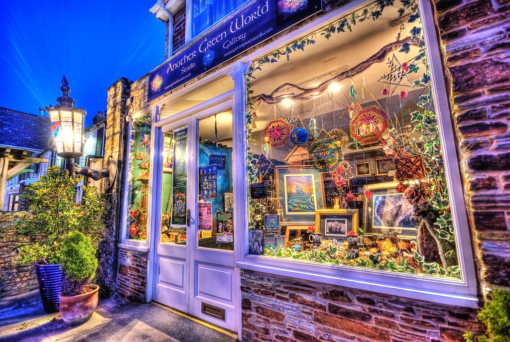 The Magical Crystal Shop of Tintagel, Cornwall There are q… Flickr