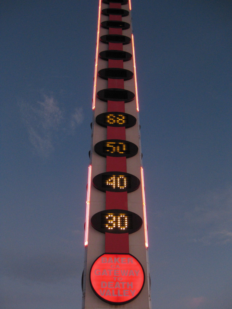 The World's Largest Thermometer Located in Baker, CA jasonsmall