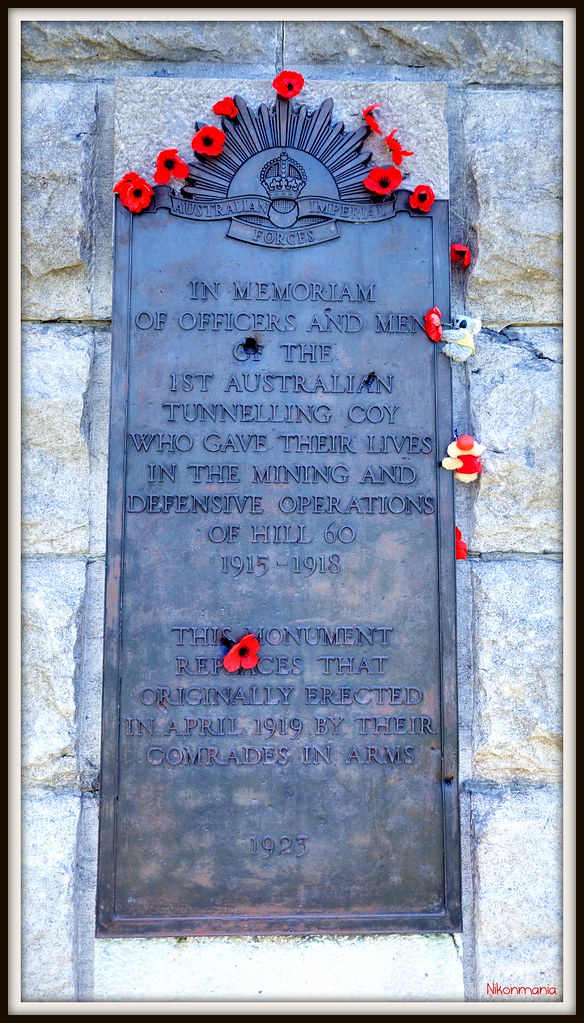 Hill 60 memorial Hill 60 was a low rise on the southern fl… Flickr