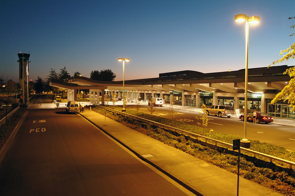 Eugene Airport Terminal at Night Eugene Airport Flickr