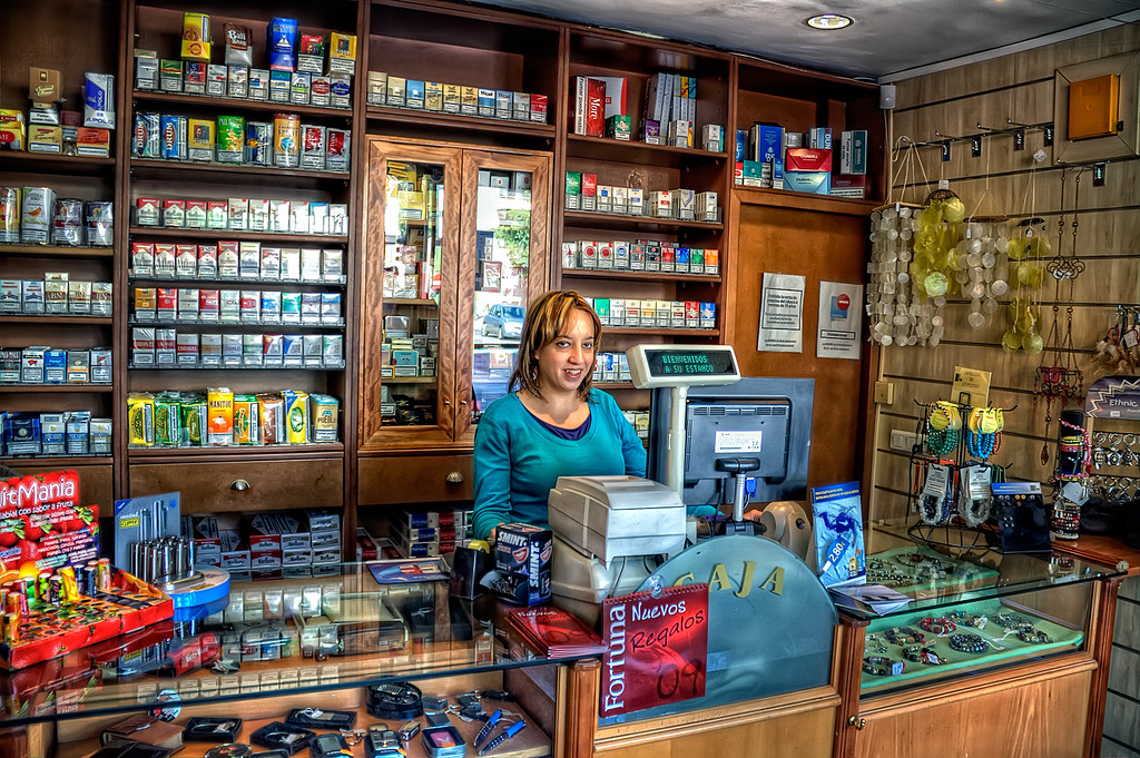 Estanco Tobacco Shop, Madrid HDR Tobacco shop View On Bl… Flickr