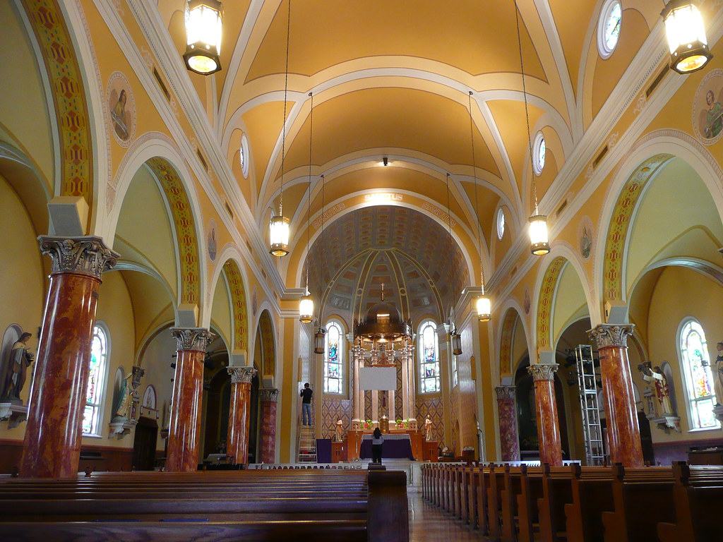 St Louis, MO St Ambrose Catholic Church interior army.arch Flickr