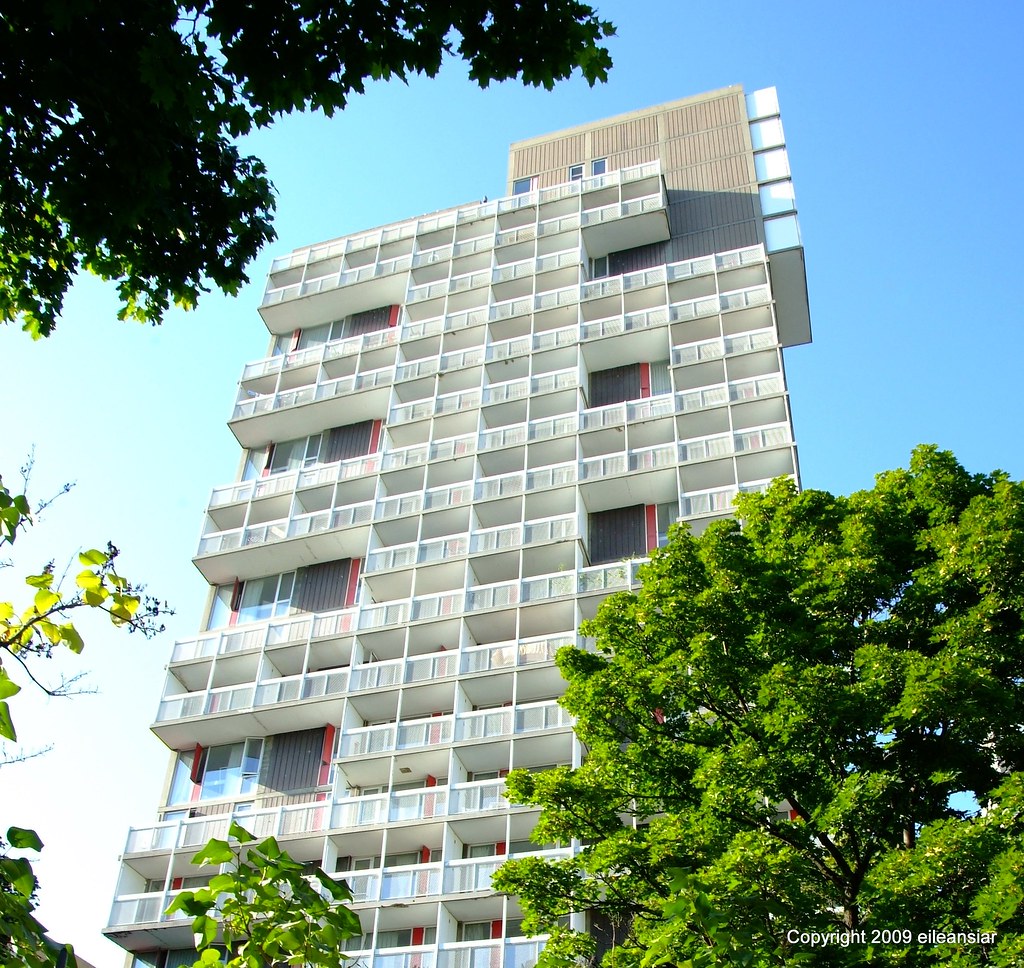 Peabody Terrace Harvard graduate student housing along the