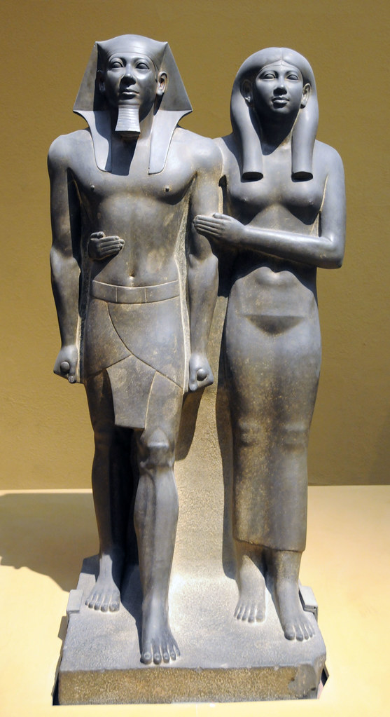 King Menkaure (Mycerinus) and queen. MFA Boston King Menka… Flickr