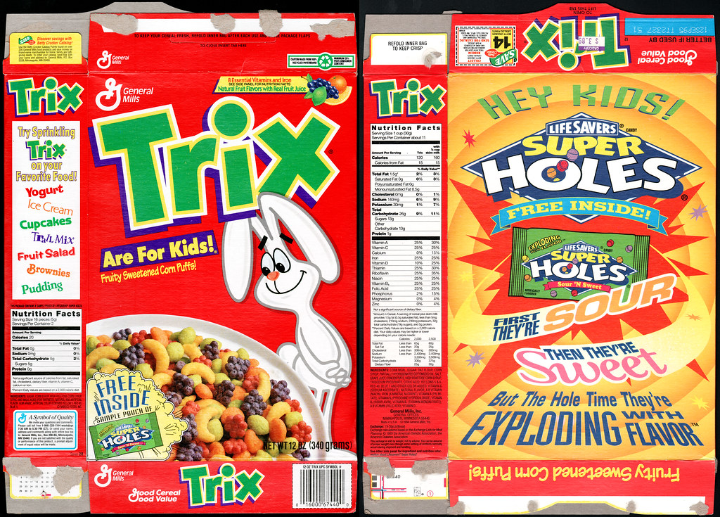 General Mills Trix cereal Free Life Savers Super Holes… Flickr