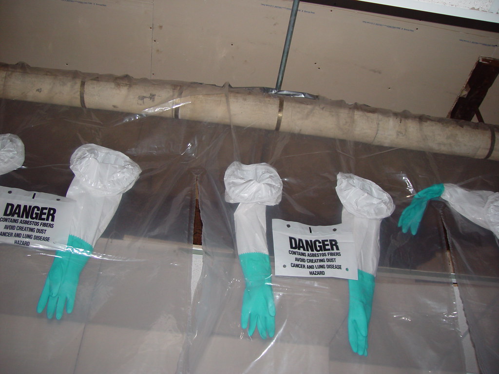 Asbestos Pipe Insulation Glovebags Example of a straight r… Flickr