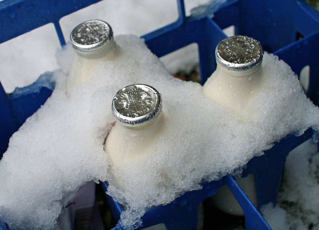 Nice Cold Ice Cold Milk. I wouldn't want to be a milkman i… Flickr