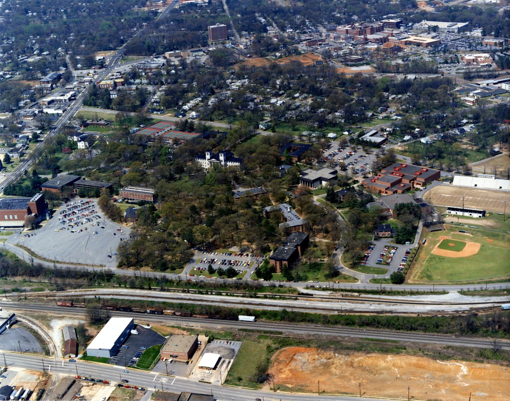 Wofford College Aerial Photo April 1987 Aerial photograp… Flickr