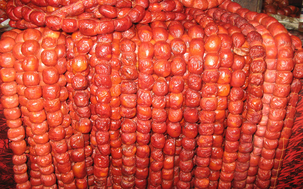 Goan Sausages Overflowing Goan pork sausages "Chouriços" a… Flickr