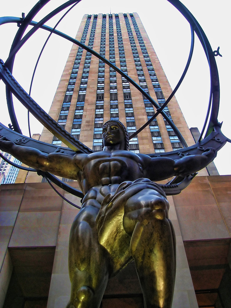 Atlas Statue in Rockefeller Center In Greek mythology, Atl… Flickr