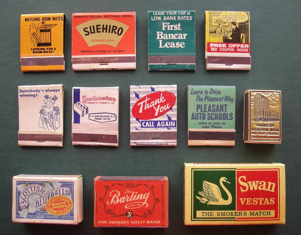 Vintage Matchbooks & Matchboxes Front I don't know the per… Flickr