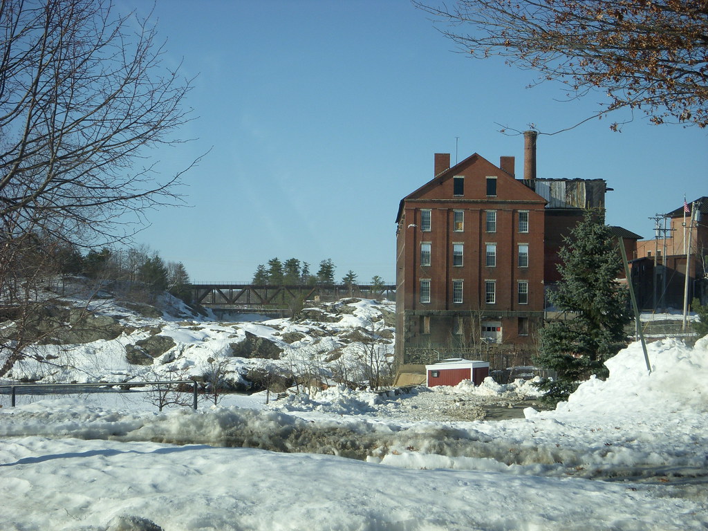 Frozen Great Falls of LewistonAuburn, Maine Sam T Flickr