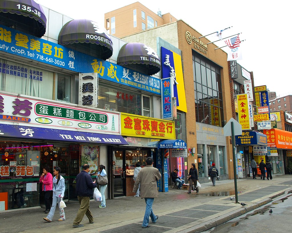 Chinatown, Downtown Flushing, Queens NY Roosevelt Avenue, … Flickr
