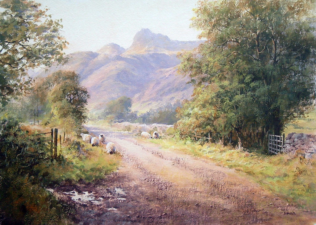 Acrylic Landscape Painting. Langdale, Cumbria, England Flickr