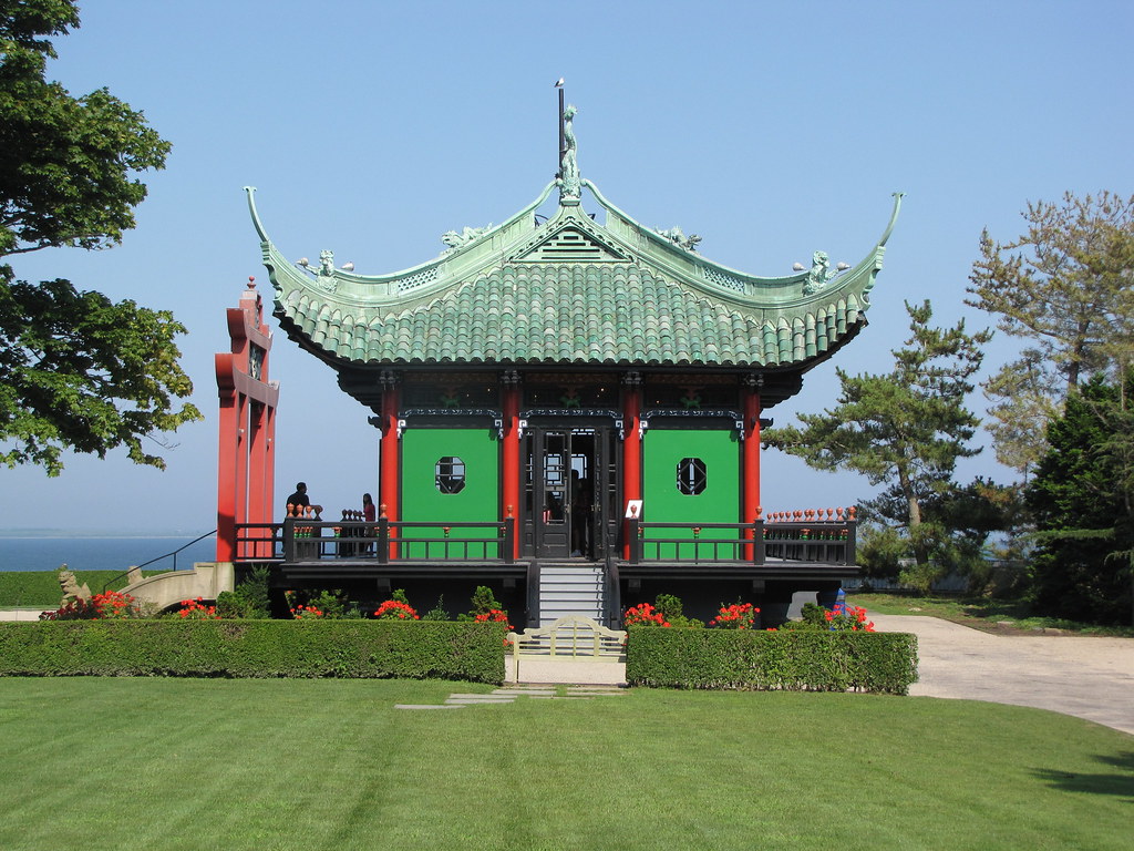 Chinese Tea House at the Marble House Mansion in Newport Rhode Island