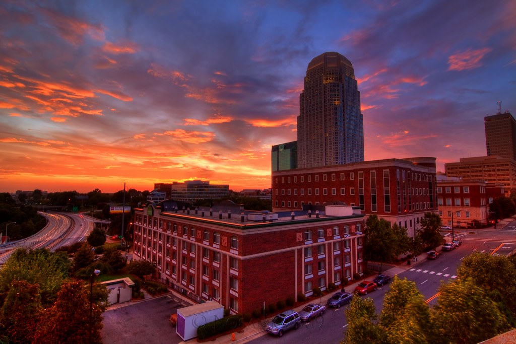 Downtown Winston Salem sunset skyline [Website]=[Facebook]… Flickr