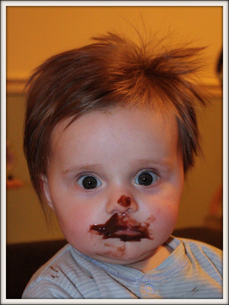 Chocolate face Matthew Chocolate face, now 6 months old. Flickr