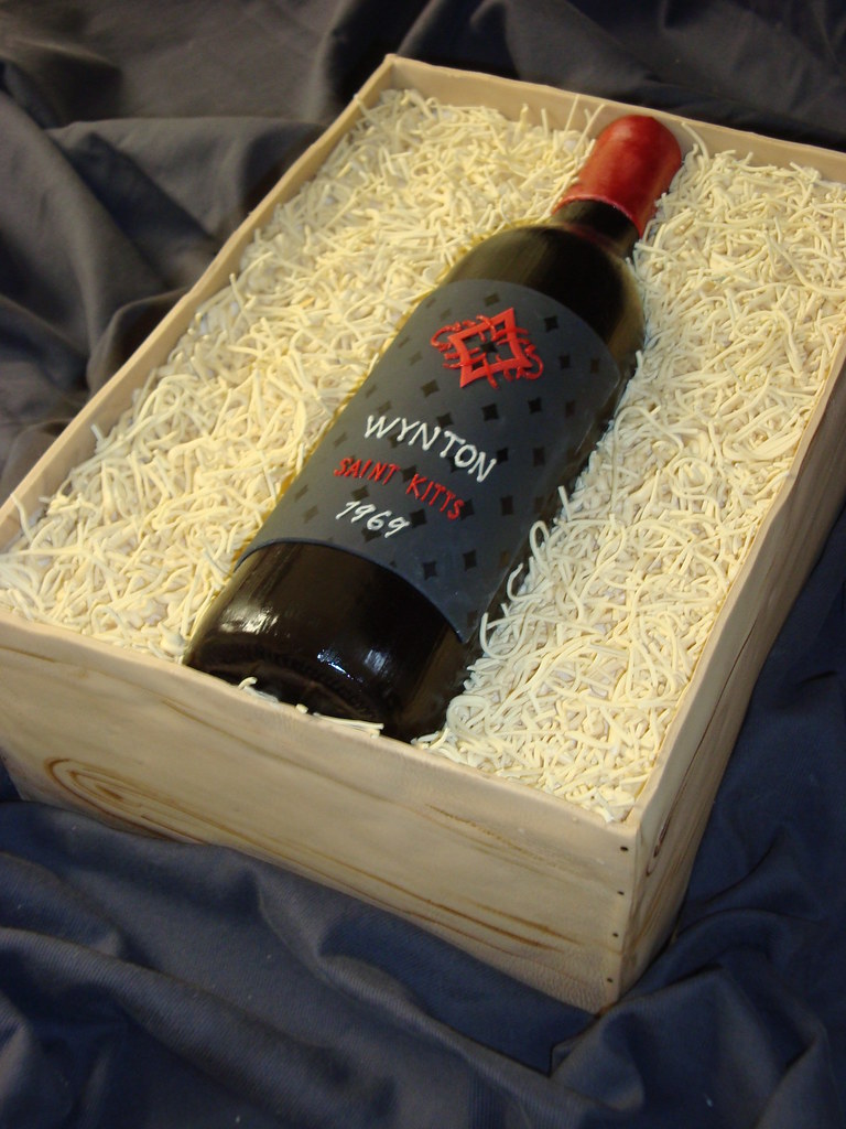 Birthday wine bottle cake Haines Barksdale Flickr