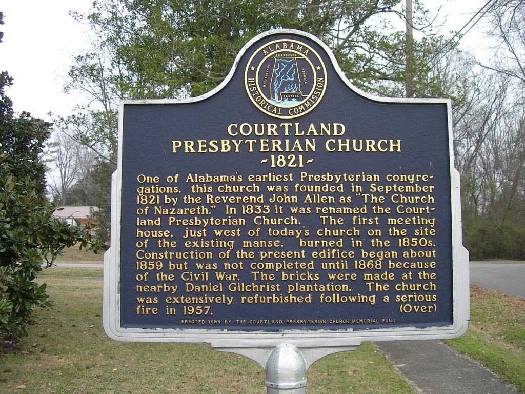 Courtland Presbyterian Church Marker Courtland, Alabama Jimmy