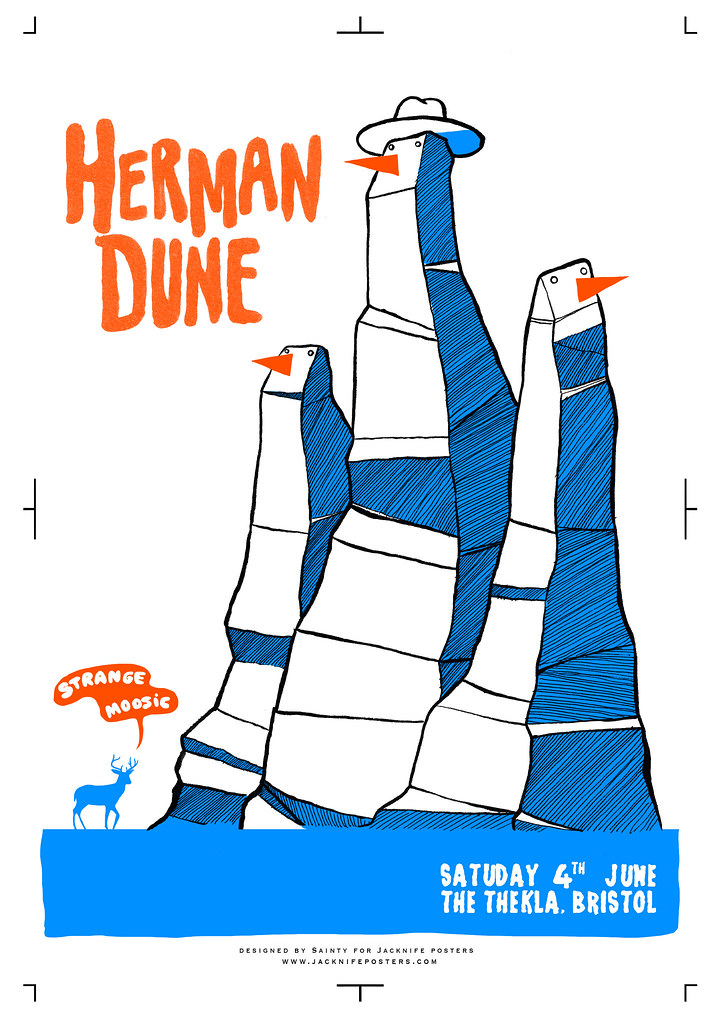 Herman Dune poster Went to see the incredible Herman Dune … Flickr