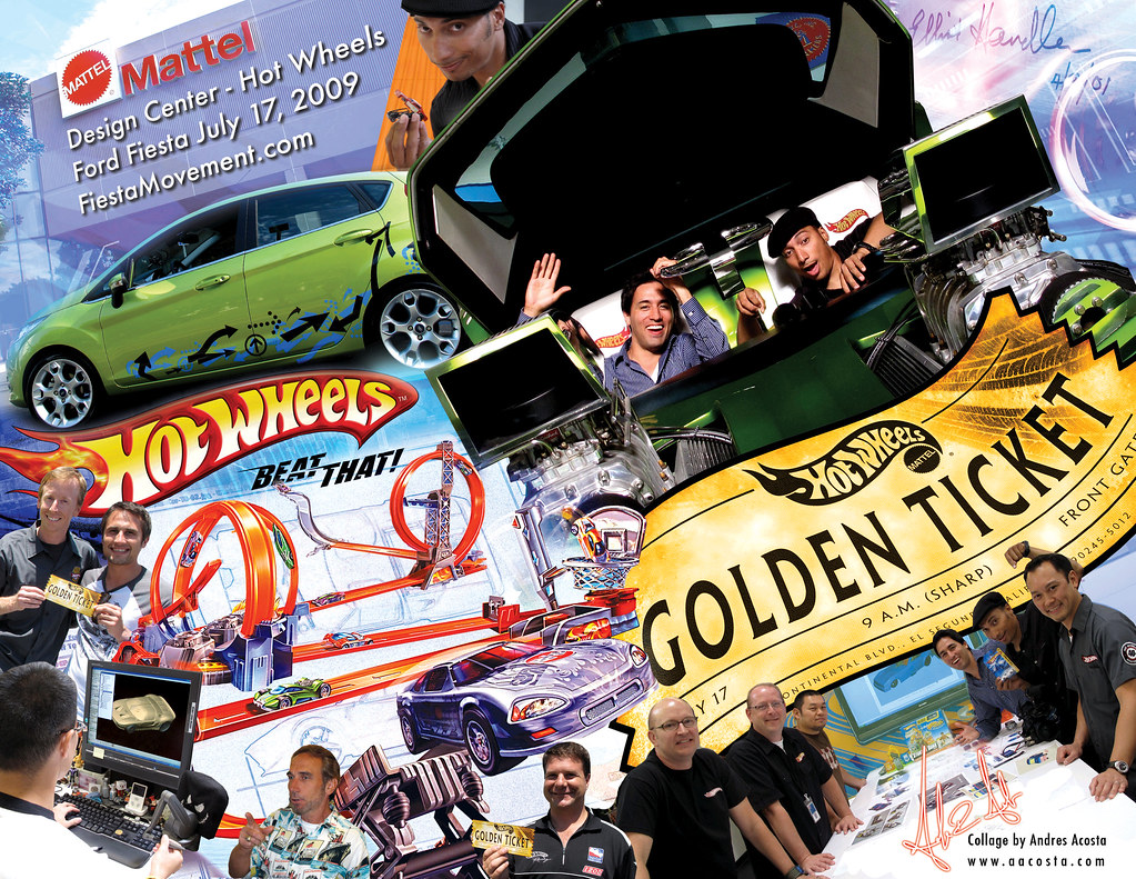 Mattel® Hot Wheels™ Design Center Golden Ticket Tour Colla… Flickr