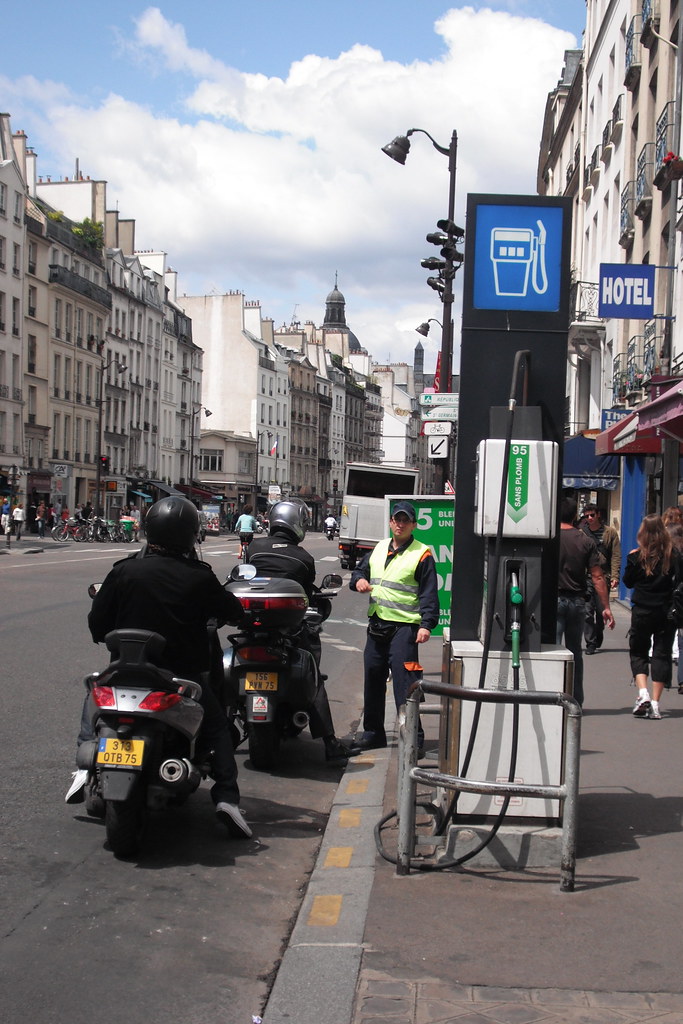 Gas Station This is where you go for gas in Paris, just li… Flickr