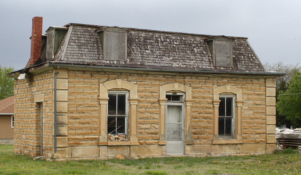 Limestone house Cawker City, KS whitewall buick Flickr
