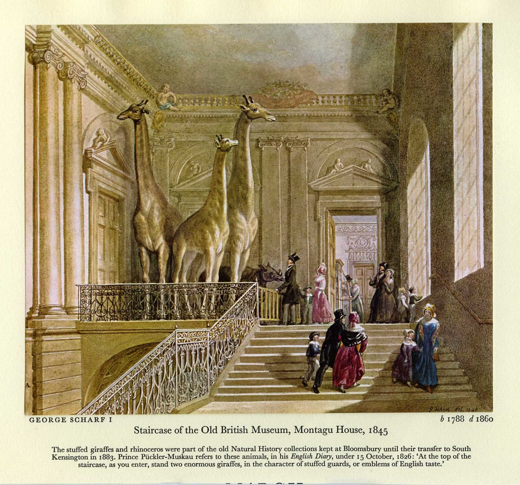 Staircase of the Old British Museum, Montagu House, 1845 b… Flickr