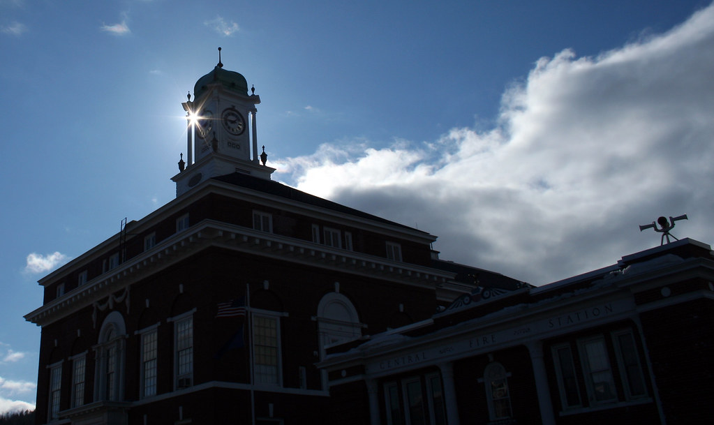 Clocktower Flare Congress street Rumford, Maine. The B's Flickr