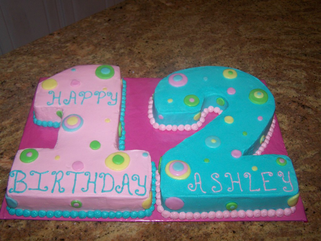 Number 12 Cake We made this cake for a girls 12th Birthday… Sheena