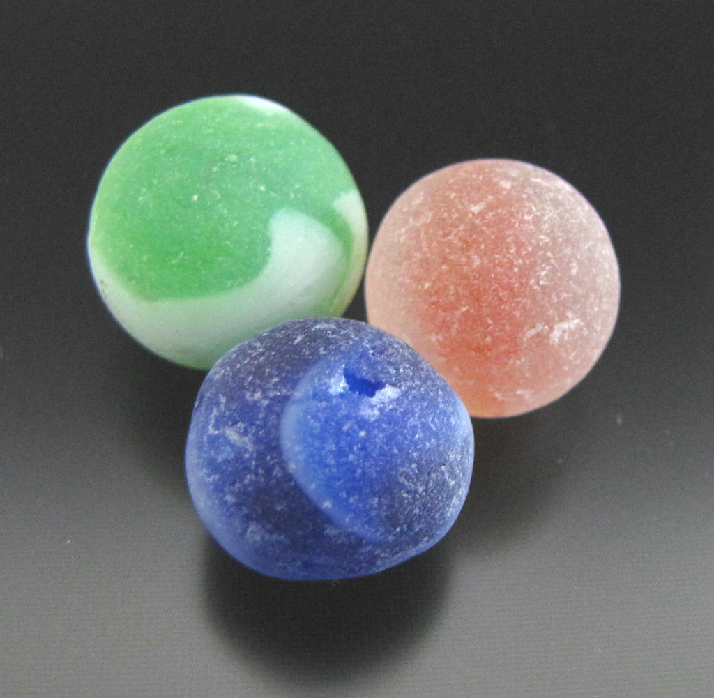Three rare Pacific marbles West Coast Sea Glass Flickr