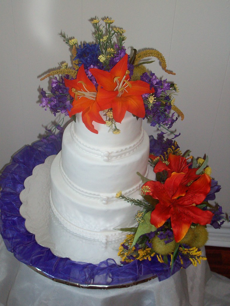 wedding cake This was a wedding cake I made for a client. Misty