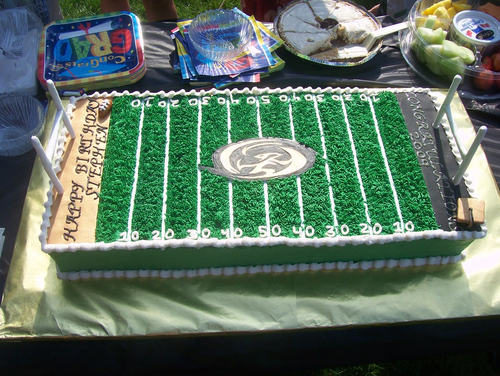Woodland Hawks Football Field Happy Birthday Cakes Flickr