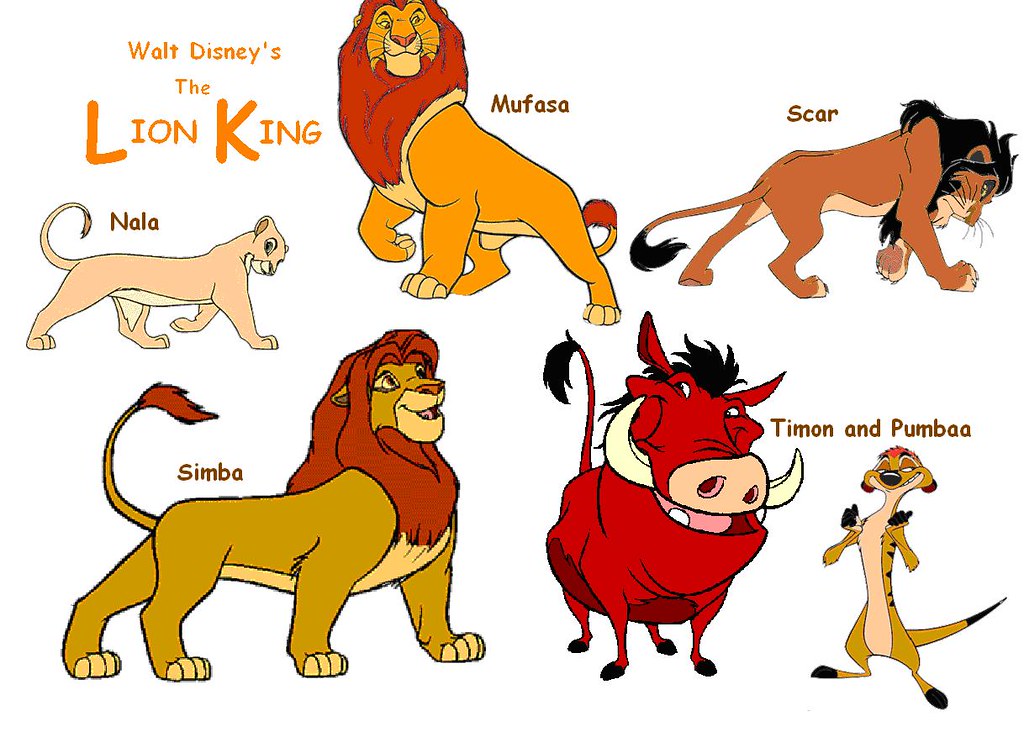 Lion King Drawing 4 Main Characters A drawing I did of Di… Flickr