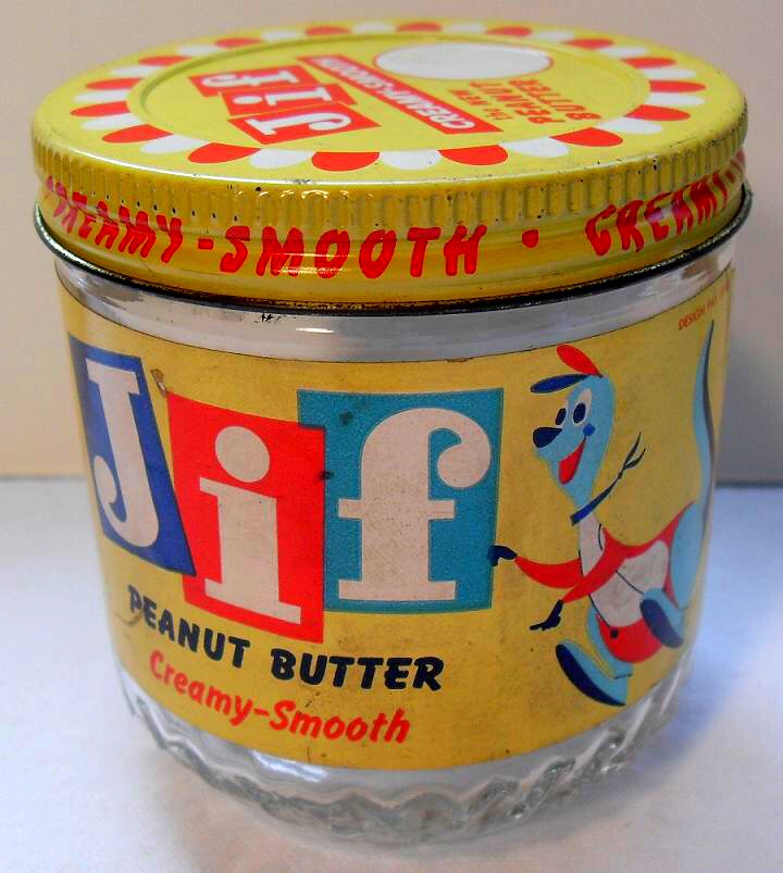 JIF Peanut Butter Jar Vintage 1960s From my collection. Ex… Flickr