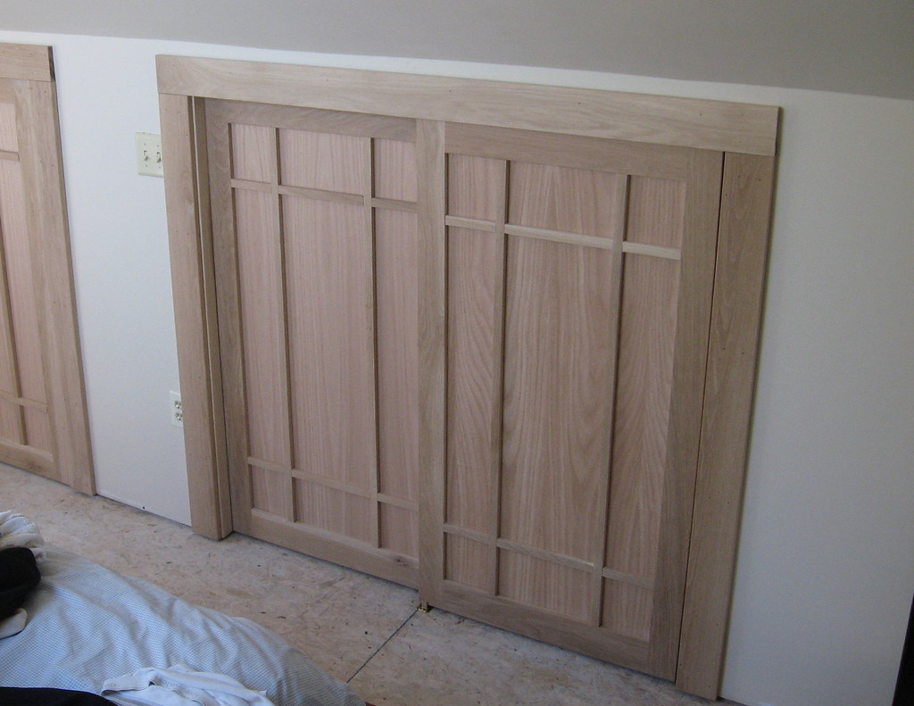 2/09 Craftsman Closet Doors Craftsman Style oak bypass clo… Flickr