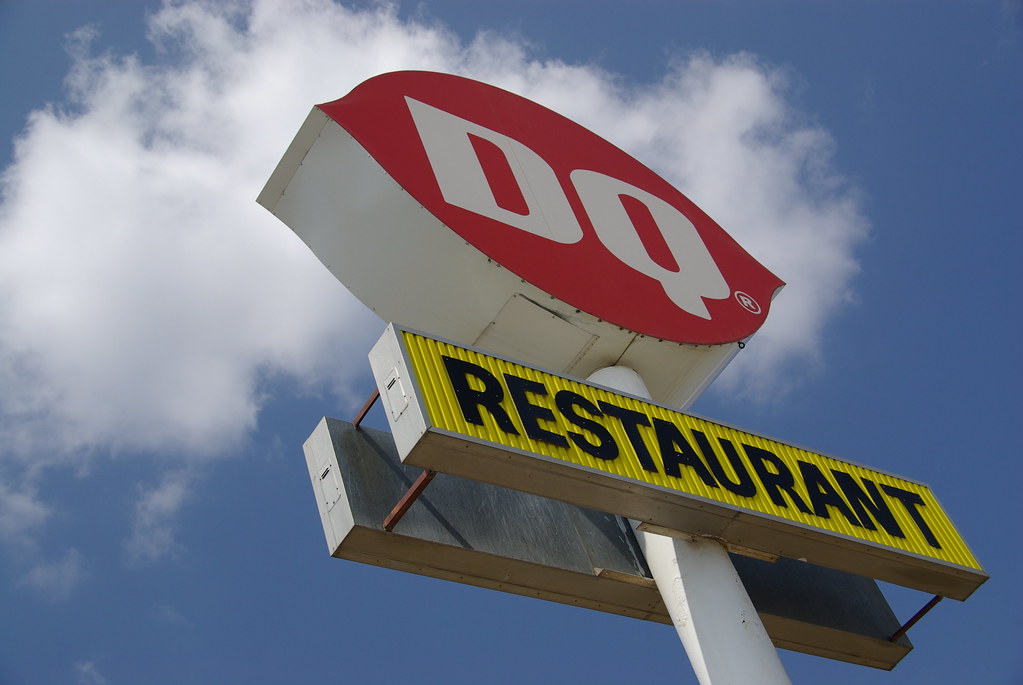 Texas Stop Sign Dairy Queen Groom, Texas is probabl… Flickr