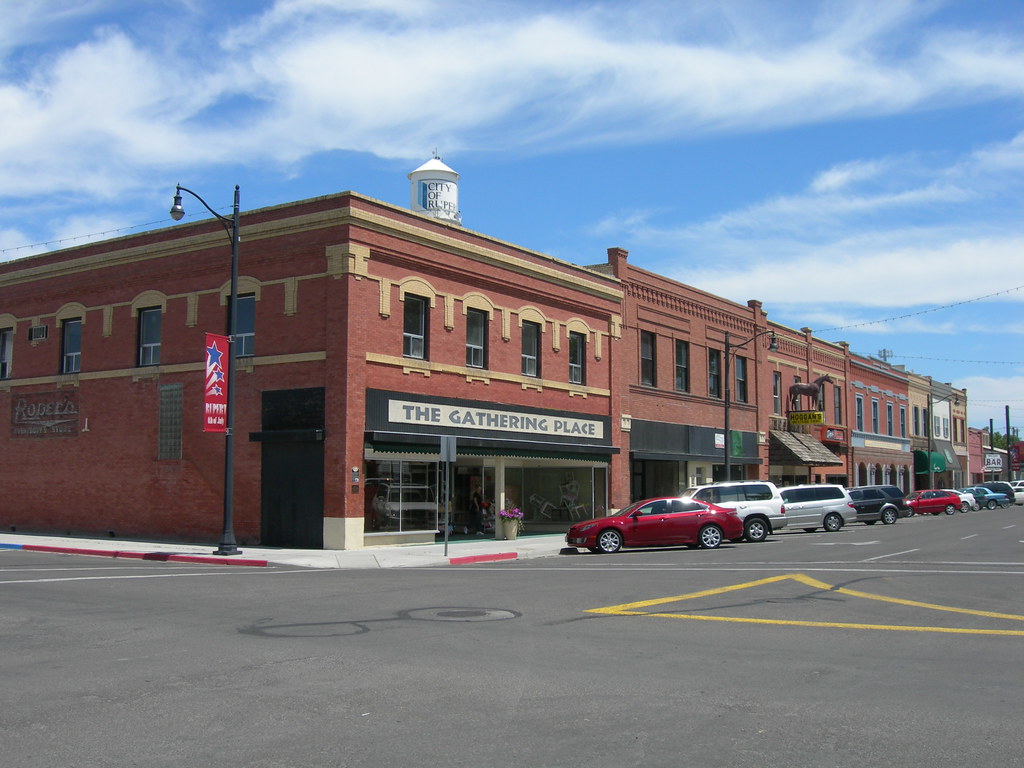 Rupert Idaho Town Square Buildings Most of the town square… Flickr