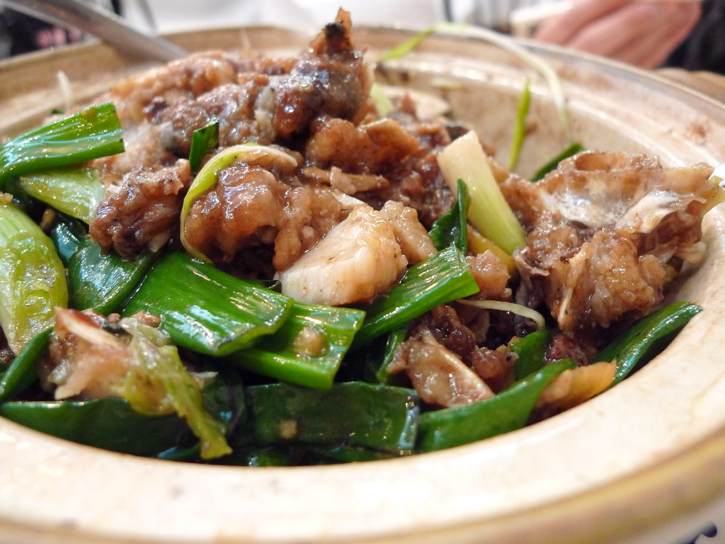 Fish head stew with leeks and ginger at Fuleen Seafood Flickr