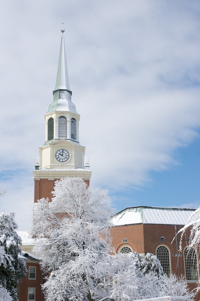 Snow at Wake Forest University March snow in WinstonSalem… Flickr