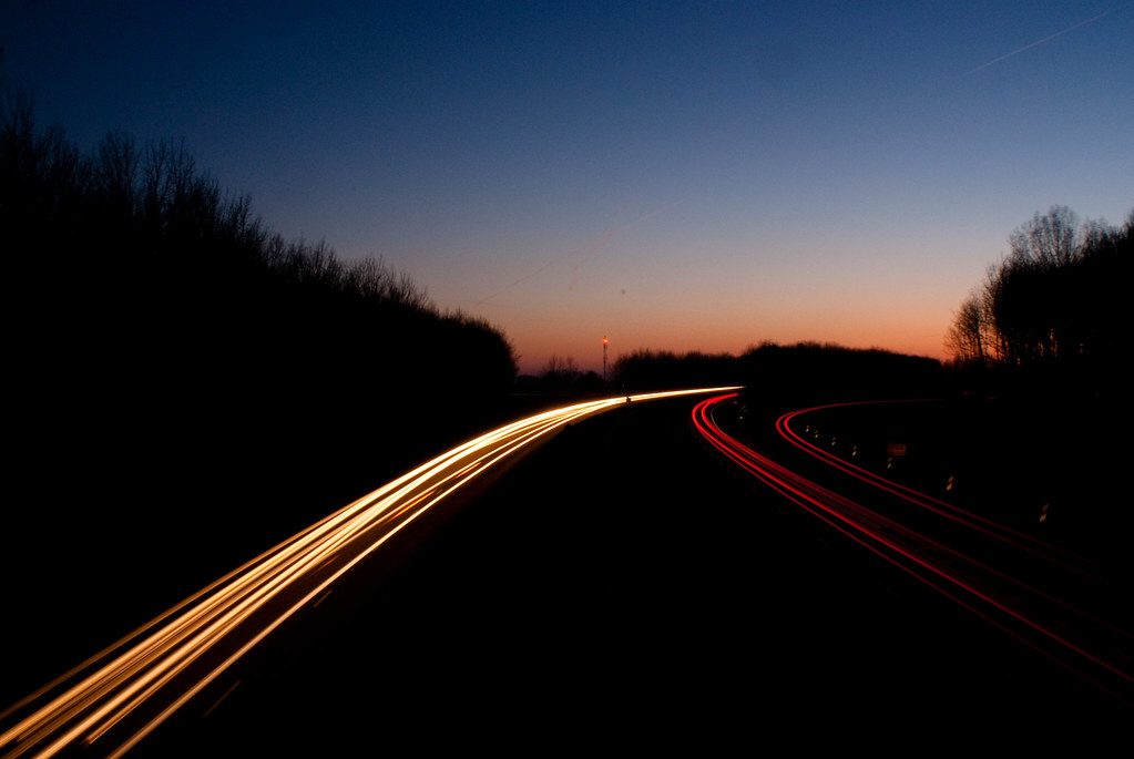 Motion blur car lights Motion blur with car lights at N31 … Flickr