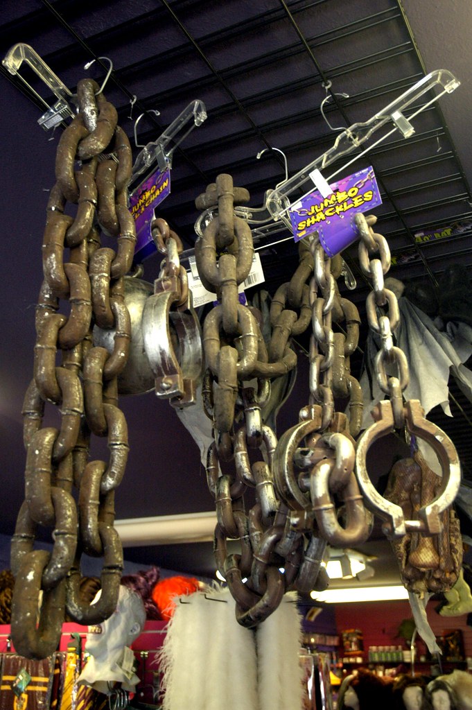 Chains Dungeon chains hanging from ceiling. Dylan Otto Krider Flickr