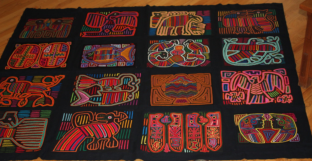 Mola Quilt Project Gave my SIL some Mola's I had for years… Flickr
